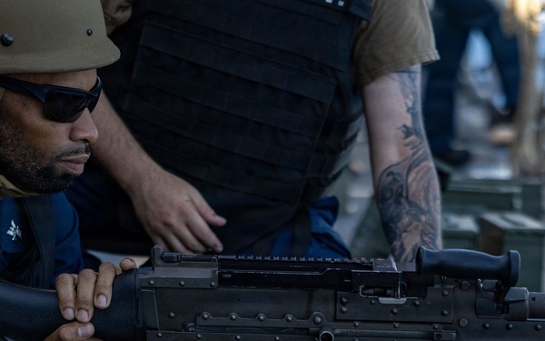 USS San Antonio Conduct M2A1 .50 Caliber Live-Fire