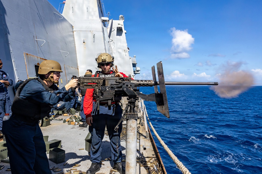 USS San Antonio Conduct M2A1 .50 Caliber Live-Fire