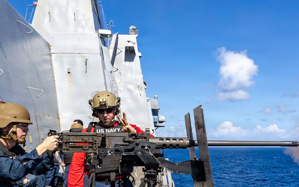 USS San Antonio Conduct M2A1 .50 Caliber Live-Fire