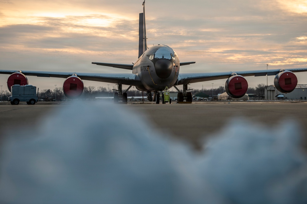 Frigid day on the flight line