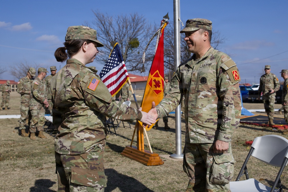 75th FA BDE Dec. 5, 2025 Patching Ceremony