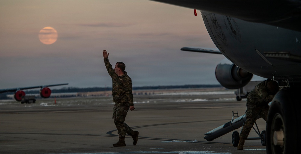 Full moon on the flight line