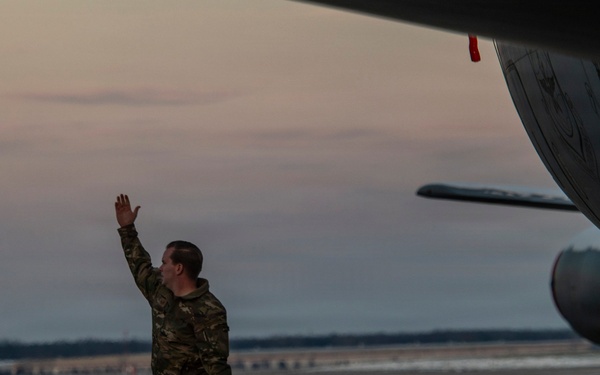Full moon on the flight line