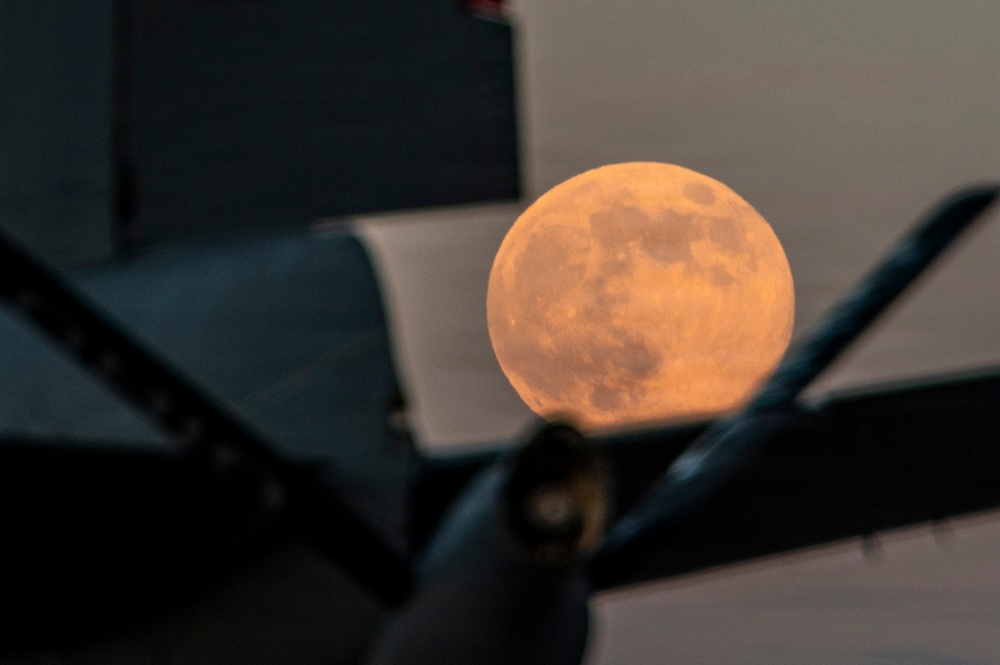 Full moon on the flight line