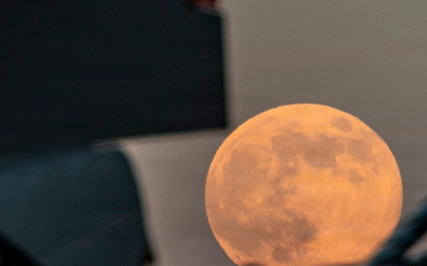 Full moon on the flight line