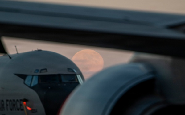 Full moon on the flight line