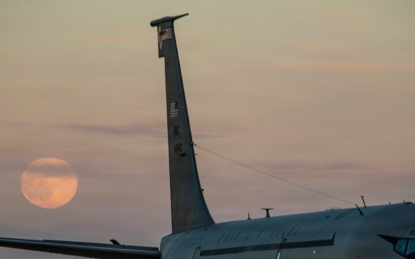 Full moon on the flight line
