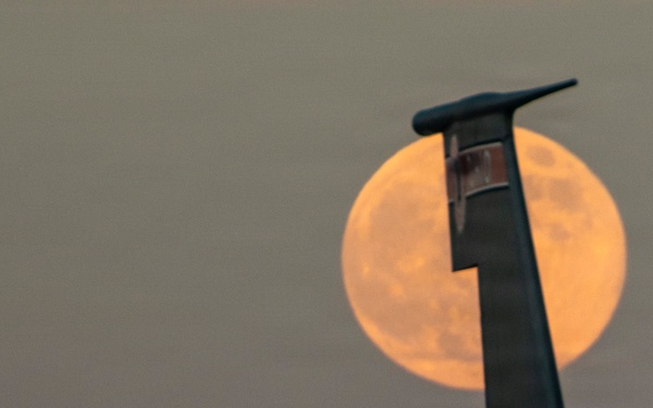 Full moon on the flight line