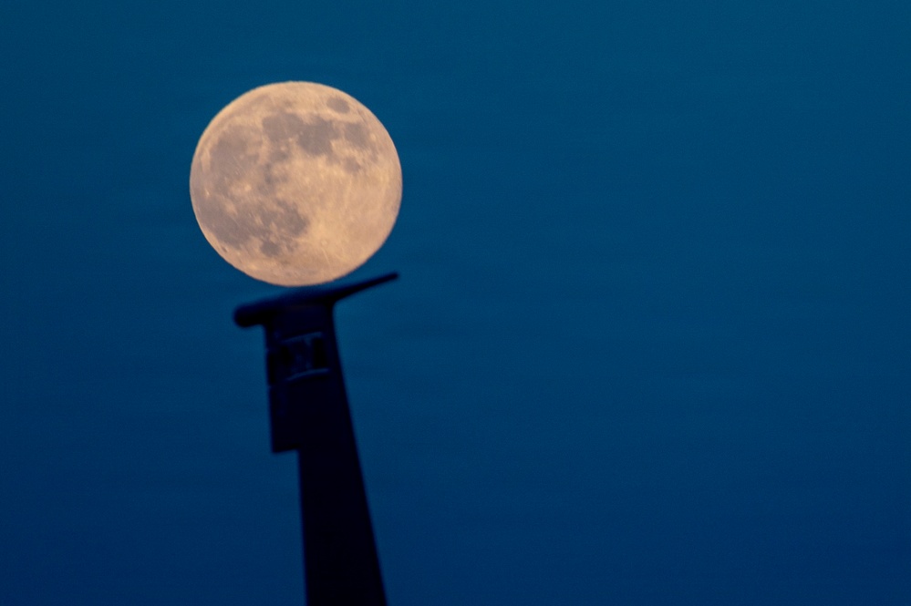 Full moon on the flight line