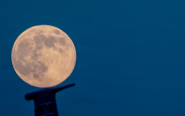 Full moon on the flight line