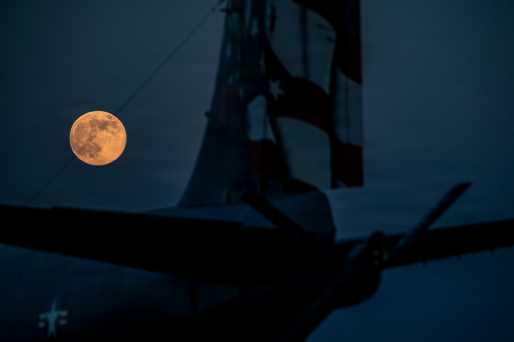 Full moon on the flight line