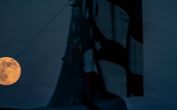 Full moon on the flight line