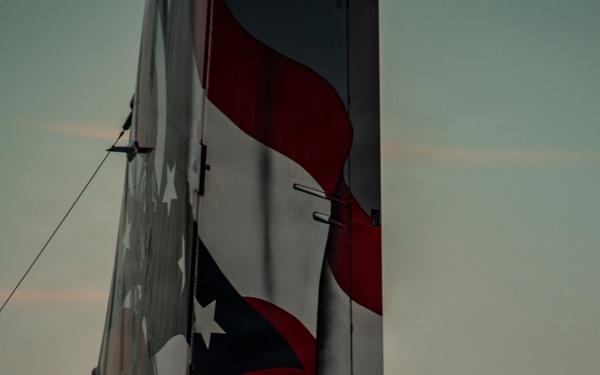 Full moon on the flight line
