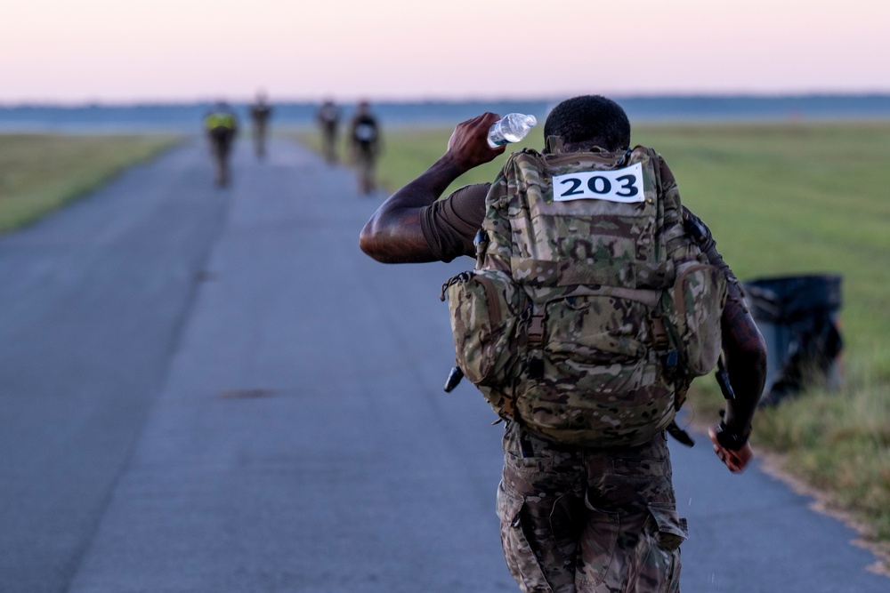 Moody Air Force Base Airmen and community members complete the annual Norwegian Foot March