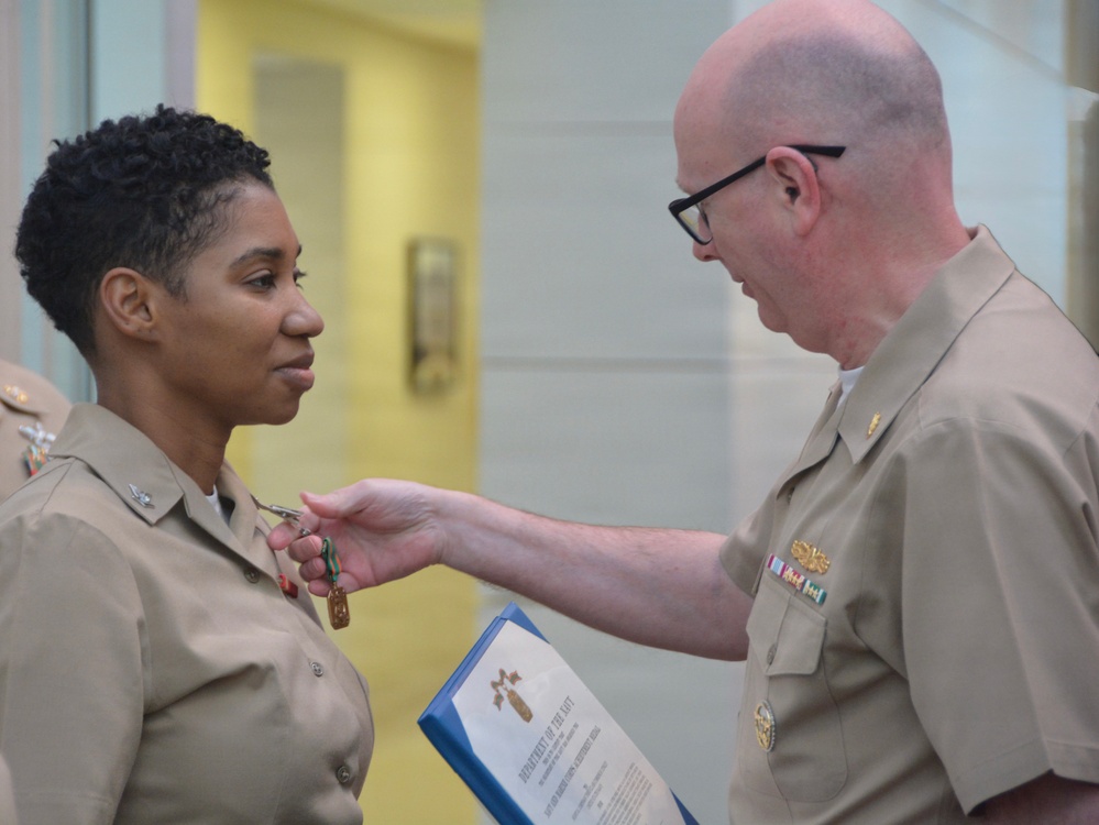 Hospital Corpsman 3rd Class Corrine Conley Receives Navy and Marine Corps Achievement Medal