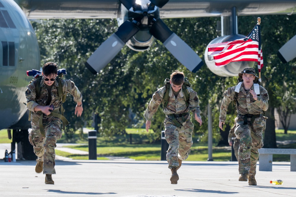 Moody Air Force Base Airmen and community members complete the annual Norwegian Foot March