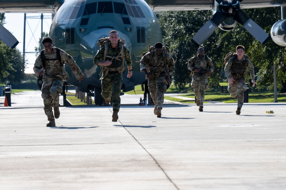 Moody Air Force Base Airmen and community members complete the annual Norwegian Foot March