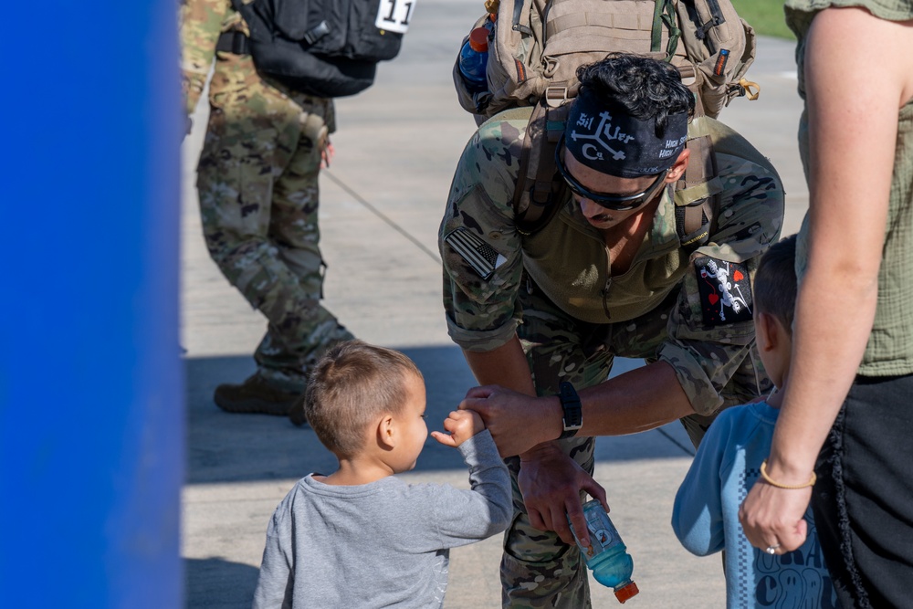 Moody Air Force Base Airmen and community members complete the annual Norwegian Foot March