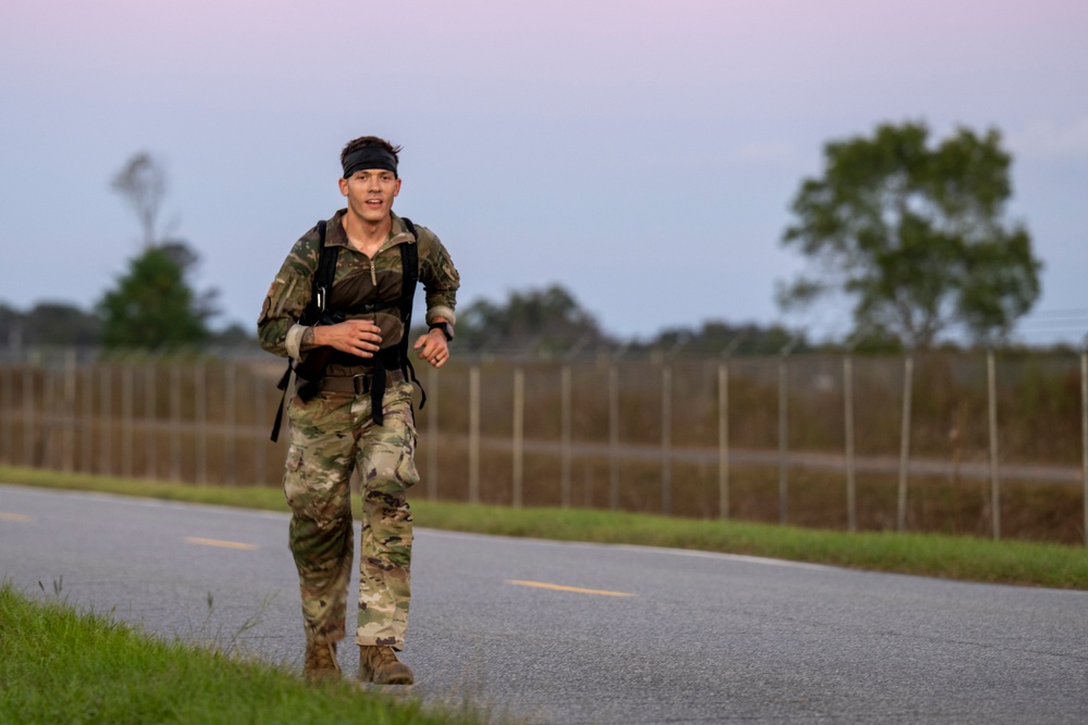 Moody Air Force Base Airmen and community members complete the annual Norwegian Foot March