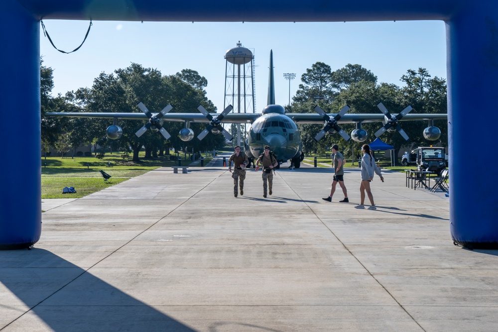 Moody Air Force Base Airmen and community members complete the annual Norwegian Foot March