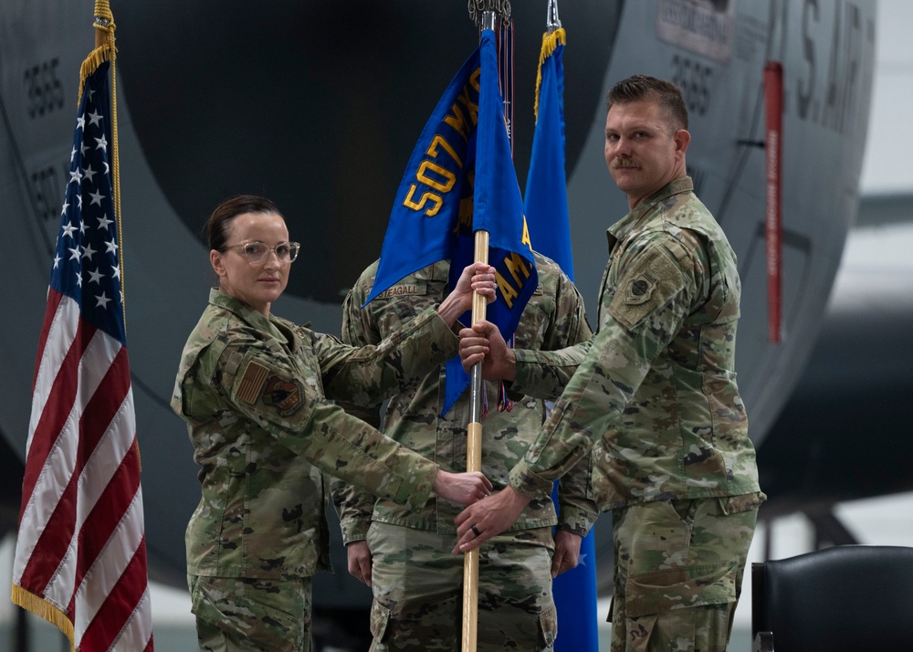 Maj. Sean Stephens assumes command of the 507th AMXS