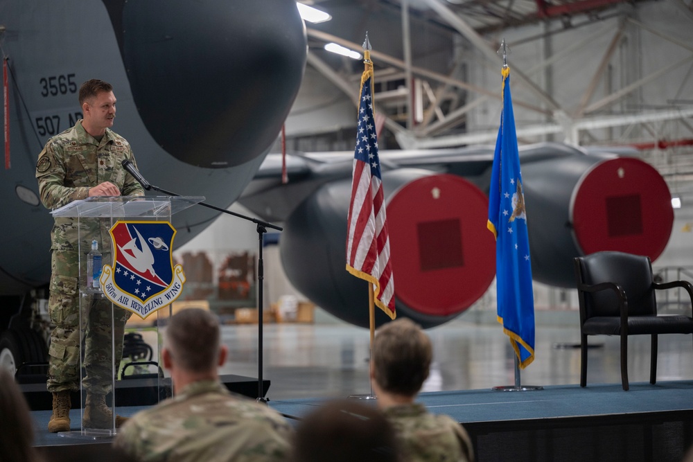 Maj. Sean Stephens assumes command of the 507th AMXS