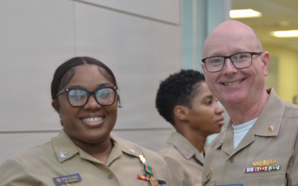 Hospital Corpsman 3rd Class Chelsea Williams Receives Navy and Marine Corps Achievement Medal