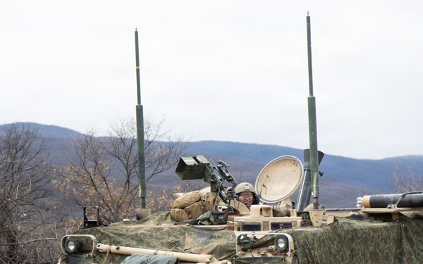 1st Infantry Division Conducts a Platoon Live Fire Exercise at Novo Selo Training Area