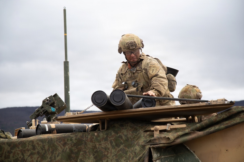 1st Infantry Division Conducts a Platoon Live Fire Exercise at Novo Selo Training Area