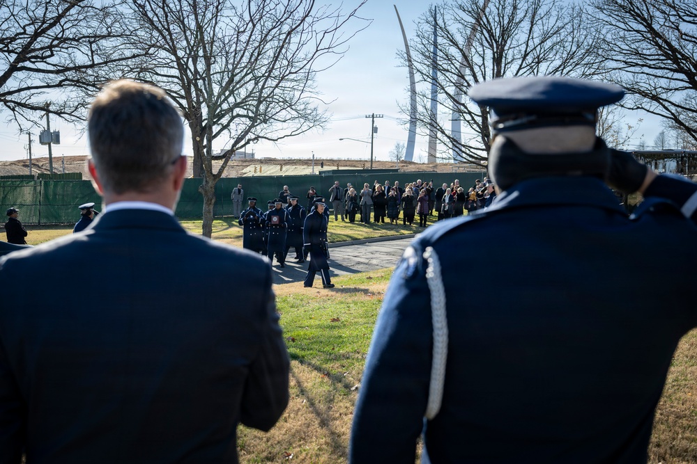 Full Military Funeral Honors with Escort are Conducted for U.S. Air Force Lt. Col. Richard Erb in Section 8