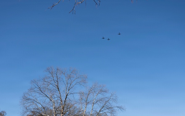 Full Military Funeral Honors with Escort are Conducted for U.S. Air Force Lt. Col. Richard Erb in Section 8