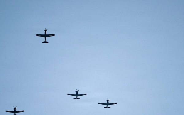 Full Military Funeral Honors with Escort are Conducted for U.S. Air Force Lt. Col. Richard Erb in Section 8