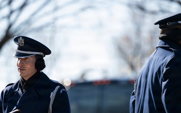 Full Military Funeral Honors with Escort are Conducted for U.S. Air Force Lt. Col. Richard Erb in Section 8