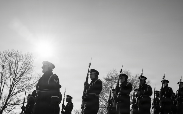 Full Military Funeral Honors with Escort are Conducted for U.S. Air Force Lt. Col. Richard Erb in Section 8