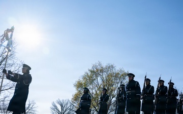 Full Military Funeral Honors with Escort are Conducted for U.S. Air Force Lt. Col. Richard Erb in Section 8