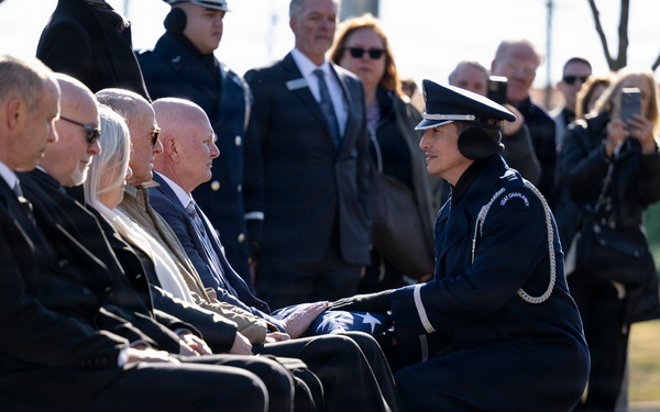 Full Military Funeral Honors with Escort are Conducted for U.S. Air Force Lt. Col. Richard Erb in Section 8