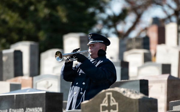 Full Military Funeral Honors with Escort are Conducted for U.S. Air Force Lt. Col. Richard Erb in Section 8