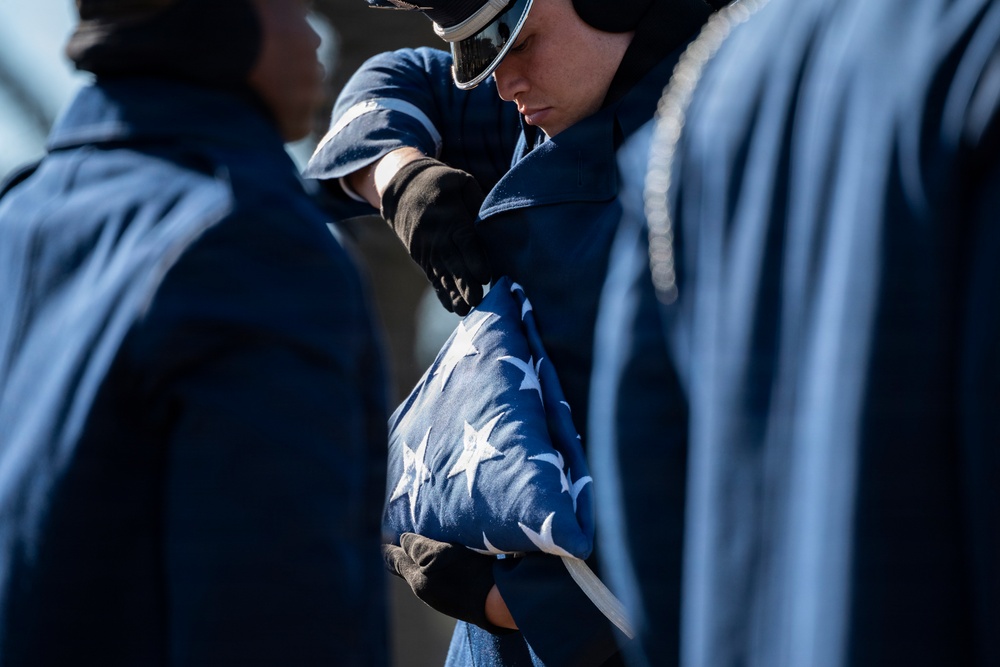 Full Military Funeral Honors with Escort are Conducted for U.S. Air Force Lt. Col. Richard Erb in Section 8