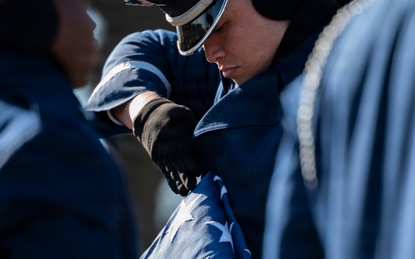 Full Military Funeral Honors with Escort are Conducted for U.S. Air Force Lt. Col. Richard Erb in Section 8
