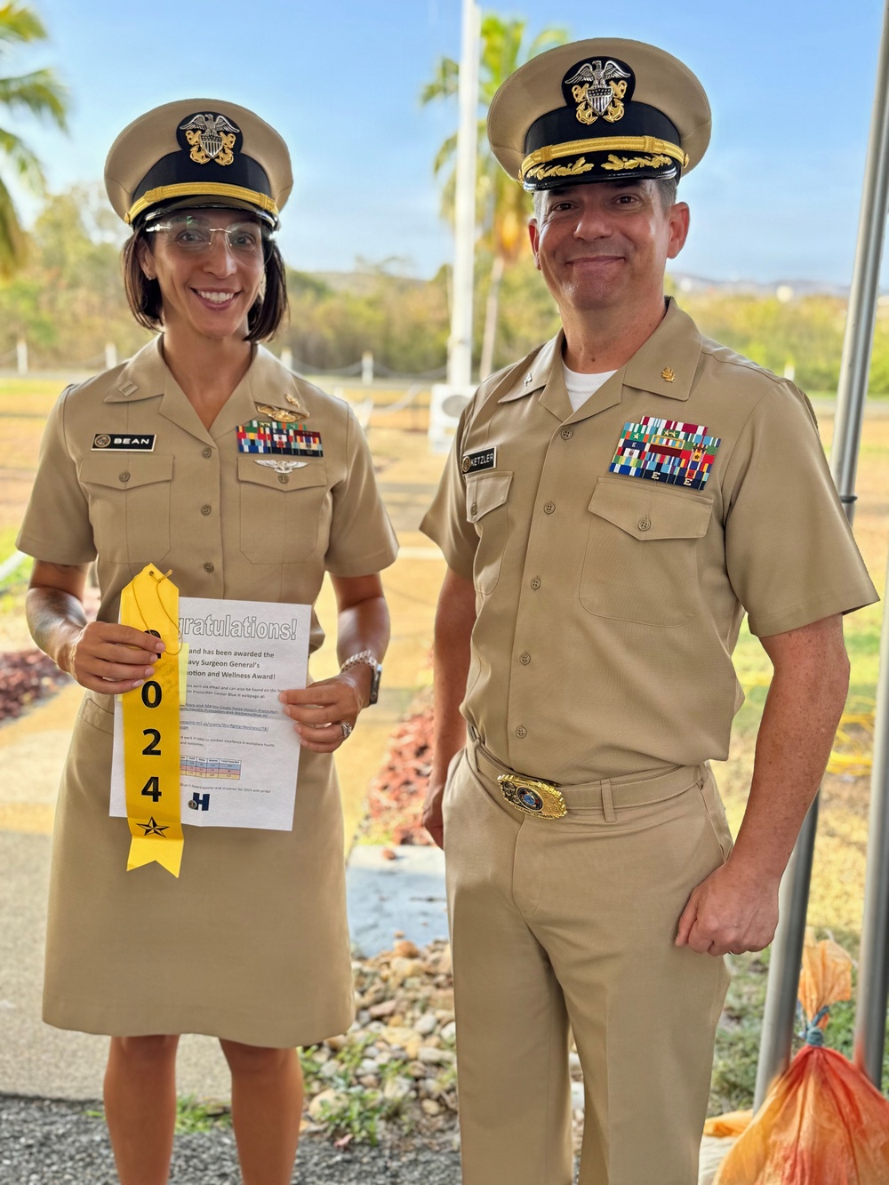 U.S. NMRTC Guantanamo Bay Earns Navy Surgeon General’s Health and Wellness Award