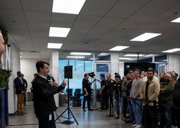 SW Tours NAWCWD, Defense Companies, Delivers RNDF Keynote Address