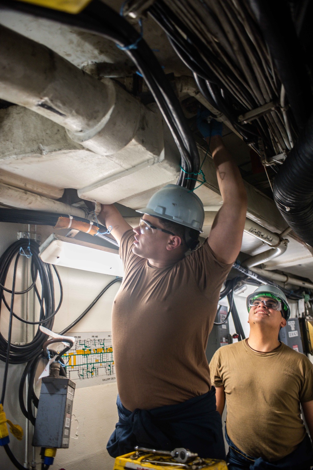 Ronald Reagan Sailors Work Hard During Maintenance Period