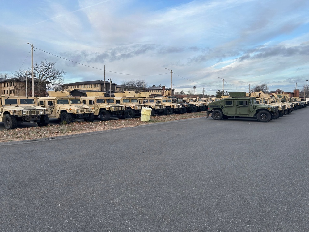 Completed and staged for return