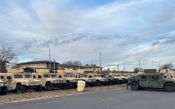 Completed and staged for return