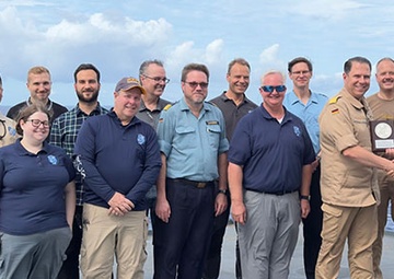 NUWC Division Newport’s AUTEC range performs first sensor accuracy test of a German ship for NATO FORACS