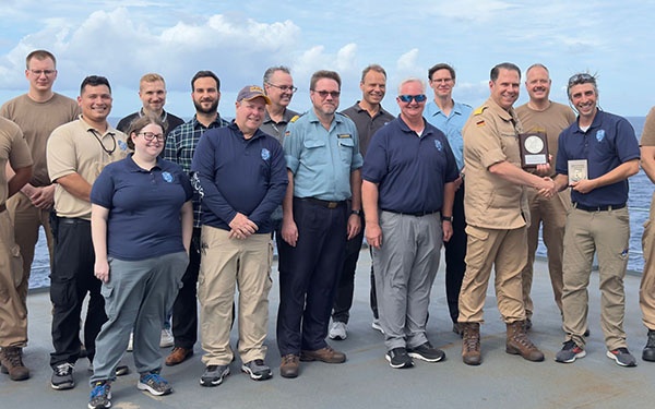 NUWC Division Newport’s AUTEC range performs first sensor accuracy test of a German ship for NATO FORACS