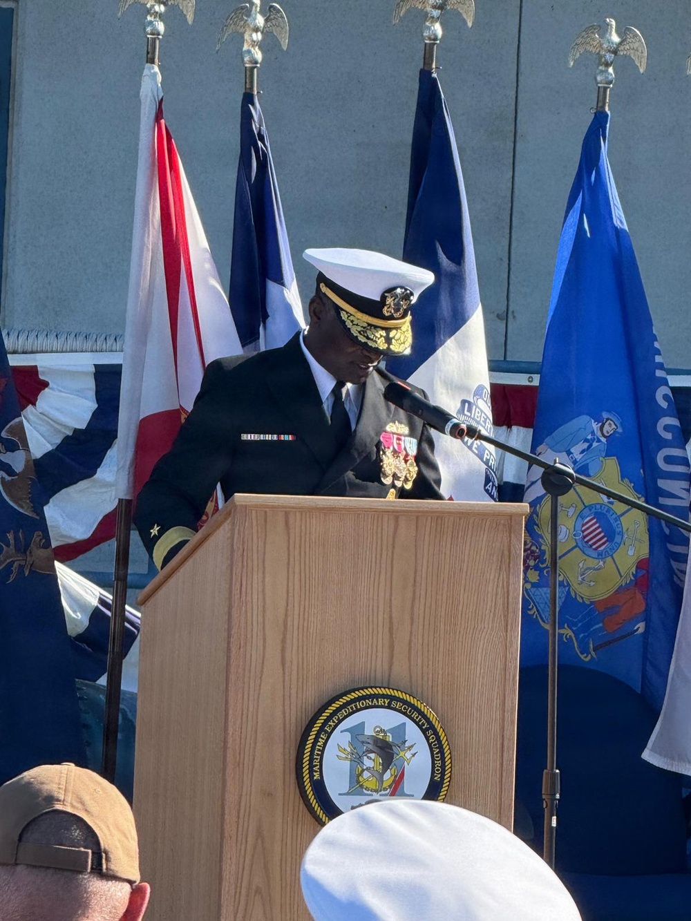 Maritime Expeditionary Security Squadron 11 Executes Change of Command Amid Combat Readiness and Expeditionary Pride