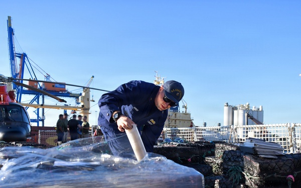 Coast Guard offloads over $198 million in illicit drugs interdicted in Eastern Pacific Ocean
