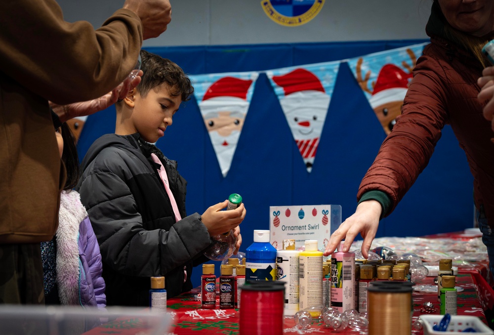Team Minot celebrates the Minot Air Force Base Christmas Tree Lighting ceremony