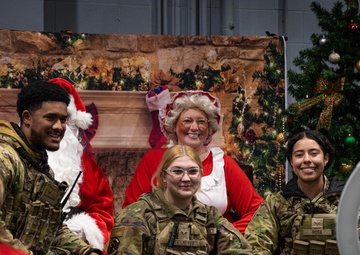 Team Minot celebrates the Minot Air Force Base Christmas Tree Lighting ceremony